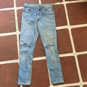Vintage perfectly distressed Levi’s